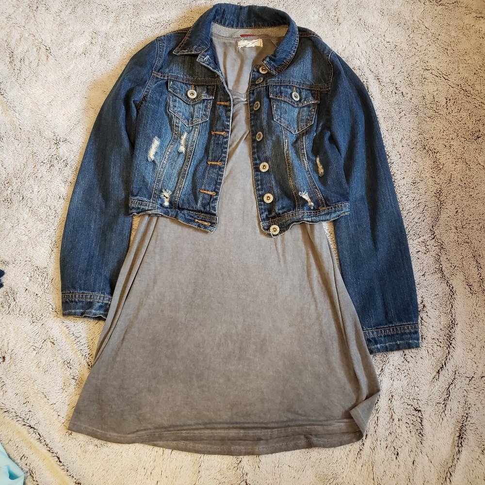 Long sleeve t-shirt dress